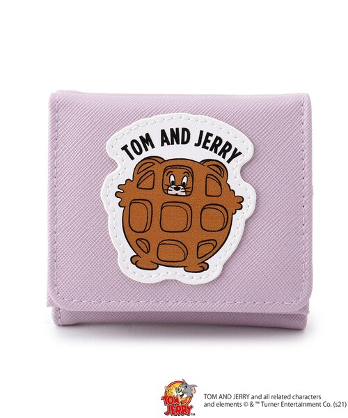 DRESKIP（ドレスキップ）の「◆【トムとジェリー】ミニウォレット（財布・レディース・イエロー/ライトパープル・00）」の2枚目の写真
