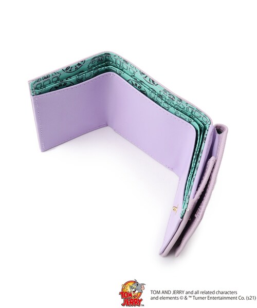 DRESKIP（ドレスキップ）の「◆【トムとジェリー】ミニウォレット（財布・レディース・イエロー/ライトパープル・00）」の7枚目の写真