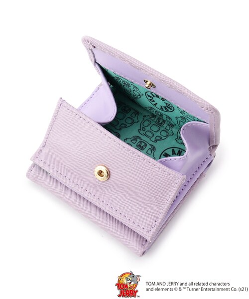 DRESKIP（ドレスキップ）の「◆【トムとジェリー】ミニウォレット（財布・レディース・イエロー/ライトパープル・00）」の8枚目の写真