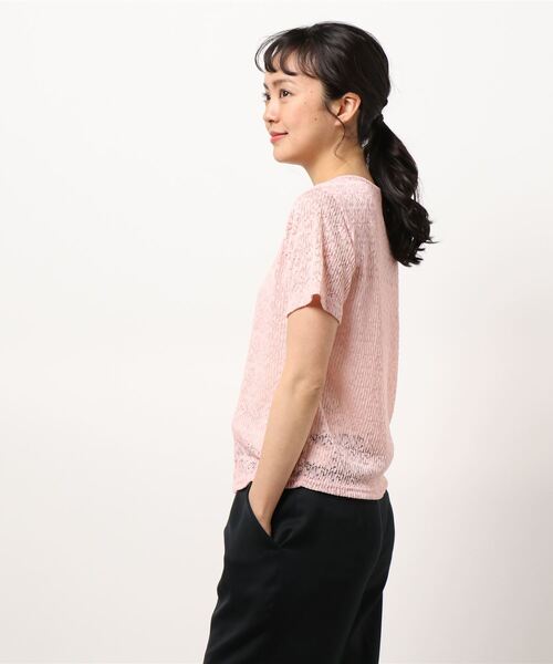 SPIGA（スピーガ）の「半袖ﾚｰｽﾄｯﾌﾟｽ（その他トップス・レディース・ベージュ/ホワイト/ピンク・FREE）」の10枚目の写真