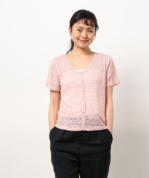 SPIGA（スピーガ）の「半袖ﾚｰｽﾄｯﾌﾟｽ（その他トップス・レディース・ベージュ/ホワイト/ピンク・FREE）」の11枚目の写真