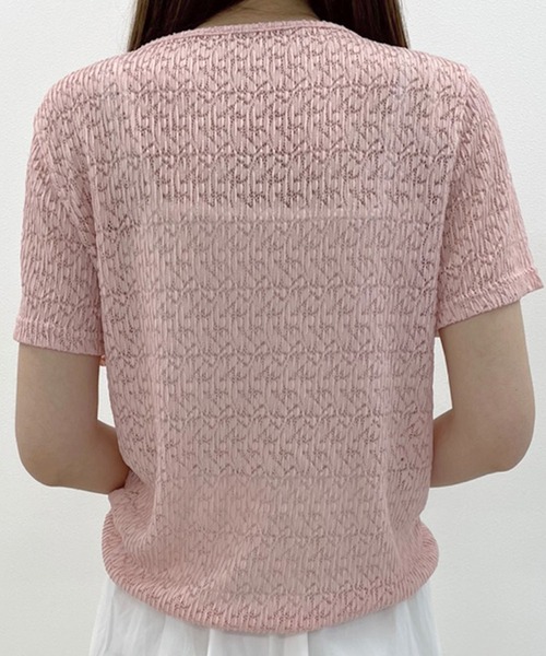 SPIGA（スピーガ）の「半袖ﾚｰｽﾄｯﾌﾟｽ（その他トップス・レディース・ベージュ/ホワイト/ピンク・FREE）」の7枚目の写真