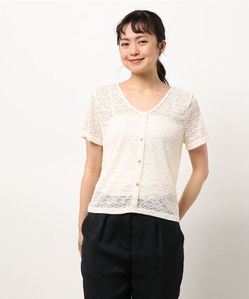 SPIGA（スピーガ）の「半袖ﾚｰｽﾄｯﾌﾟｽ（その他トップス・レディース・ベージュ/ホワイト/ピンク・FREE）」の12枚目の写真