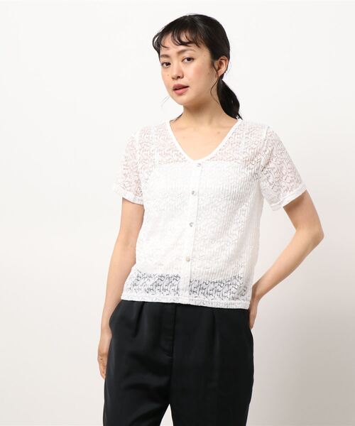 SPIGA（スピーガ）の「半袖ﾚｰｽﾄｯﾌﾟｽ（その他トップス・レディース・ベージュ/ホワイト/ピンク・FREE）」の13枚目の写真