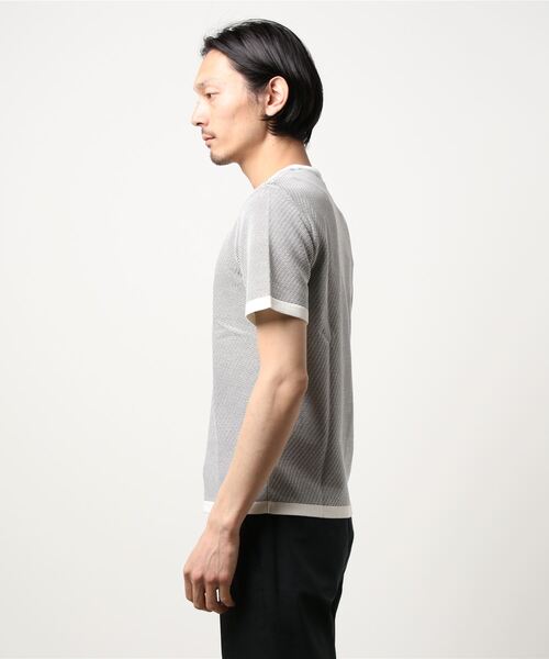 MONSIEUR NICOLE（ムッシュニコル）の「クルーネックニットT