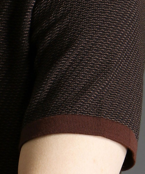 MONSIEUR NICOLE（ムッシュニコル）の「クルーネックニットＴシャツ（Tシャツ/カットソー・メンズ・ホワイト/ブラウン/チャコールグレー・LARGE/MEDIUM/X-LARGE）」の11枚目の写真