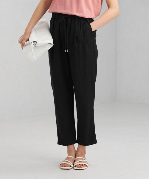 green label relaxing（グリーンレーベルリラクシング）の「[ブリーズリネンパンツ]CFC LI/VIS イージー テーパード パンツ <36・38サイズ>（その他パンツ・レディース・ブラック/ピンク/ナチュラル/ケリー/ブラウン・38/36）」の21枚目の写真