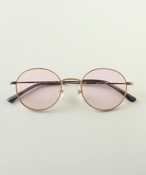 KATHARINE HAMNETT LONDON （キャサリンハムネットロンドン）の「KATHARINE HAMNETT LONDON/キャサリンハムネットロンドン サングラス メタルボストン（サングラス・レディース・ピンクゴールド・FREE）」の3枚目の写真