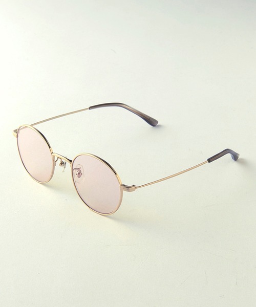 KATHARINE HAMNETT LONDON （キャサリンハムネットロンドン）の「KATHARINE HAMNETT LONDON/キャサリンハムネットロンドン サングラス メタルボストン（サングラス・レディース・ピンクゴールド・FREE）」の4枚目の写真