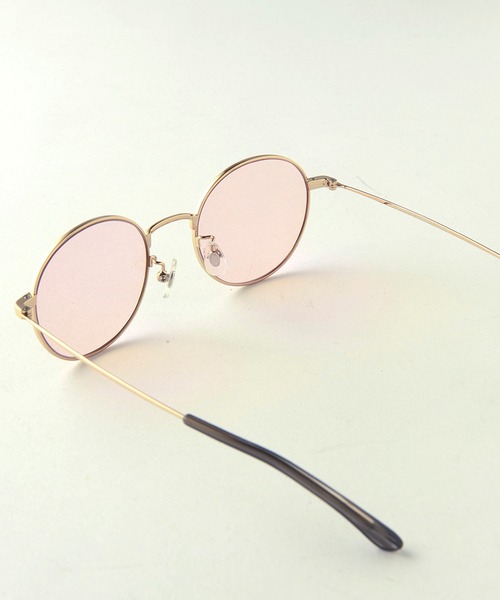 KATHARINE HAMNETT LONDON （キャサリンハムネットロンドン）の「KATHARINE HAMNETT LONDON/キャサリンハムネットロンドン サングラス メタルボストン（サングラス・レディース・ピンクゴールド・FREE）」の5枚目の写真