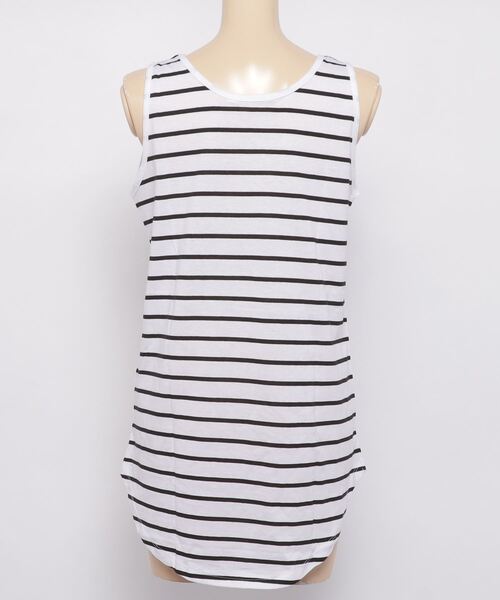WEGO（ウィゴー）の「WEGO/コットンインナータンクトップ（タンクトップ・レディース・ホワイト系その他/ホワイト系その他5/ホワイト/ブラック・FREE）」の5枚目の写真