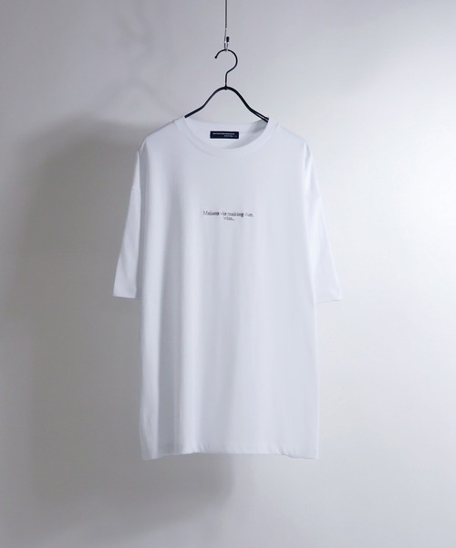 Confirm（コンファーム）の「Confirm / コンファーム ロゴ刺繍ビッグシルエットTシャツ（Tシャツ/カットソー・メンズ・ホワイト/チャコールグレー/ブラック/サックスブルー/ミント/ホワイト系その他・M/L）」の3枚目の写真