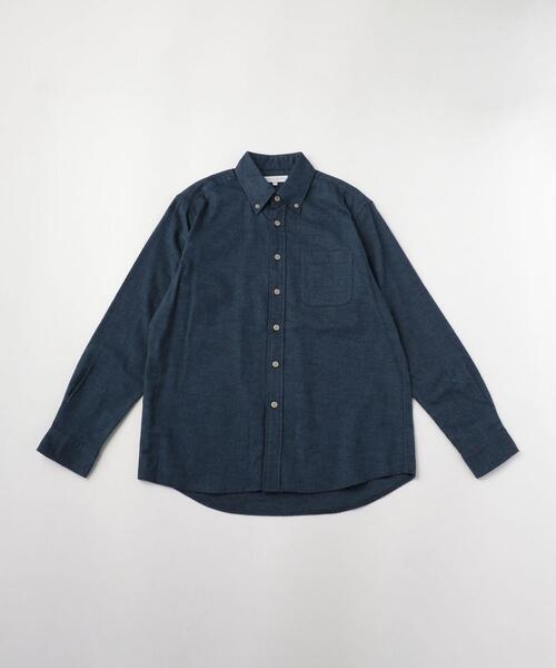 UNITED ARROWS LTD. OUTLET（ユナイテッドアローズアウトレット）の「＜A DAY IN THE LIFE＞ ネル ボタンダウンシャツ（シャツ/ブラウス・メンズ・ロイヤルブルー/モカ/その他2/その他1/オフホワイト・LARGE/SMALL/X-LARGE/MEDIUM）」の3枚目の写真