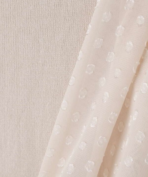 N.(N. Natural Beauty Basic)(エヌエヌナチュラルビューティーベーシック)の「【追加生産】◆シアースリーブニット(ニット/セーター・レディース・ブラック/オフホワイト・MEDIUM)」の11枚目の写真