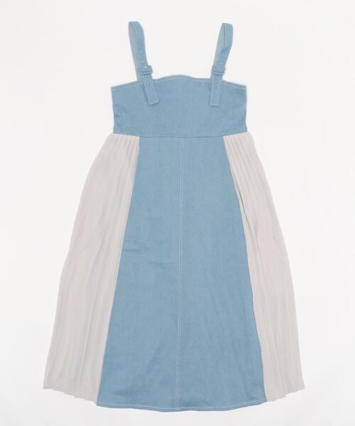 Lindsay（リンジィ）の「サイドプリーツジャンパースカート（ジャンパースカート・キッズ・ブラック/サックスブルー/ピンク・150cm/160cm/140cm）」の3枚目の写真