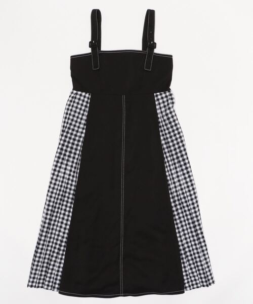 Lindsay（リンジィ）の「サイドプリーツジャンパースカート（ジャンパースカート・キッズ・ブラック/サックスブルー/ピンク・150cm/160cm/140cm）」の4枚目の写真