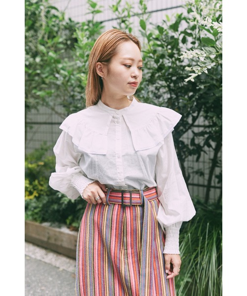 ローズバッド  ビックシャツ  2way 新品  未使用 ROSE BUD（ローズバッド） ブラウス シャツ チェックシャツ レディース