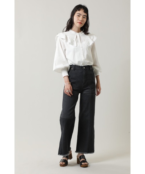 ローズバッド  ビックシャツ  2way 新品  未使用 ROSE BUD（ローズバッド） ブラウス シャツ チェックシャツ レディース