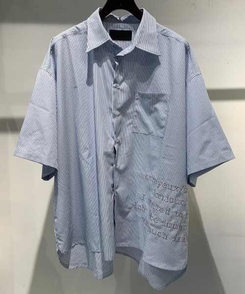 LUSOR(ルーソル)の「LUSOR(ルーソル)刺繍BIGシャツ(シャツ/ブラウス・メンズ・ホワイト/ブラック/ブルー・FREE)」の18枚目の写真