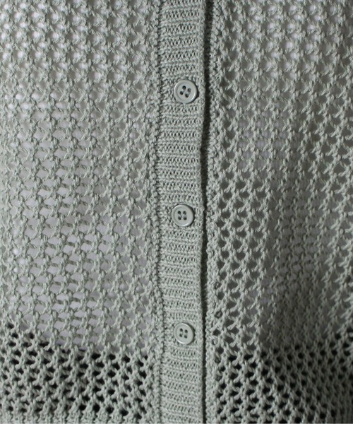 one way（ワンウェイ）の「【oneway】メッシュアミショートカーデ（カーディガン/ボレロ・レディース・ホワイト/ベージュ/ライトグレー/ライトグリーン・FREE）」の7枚目の写真
