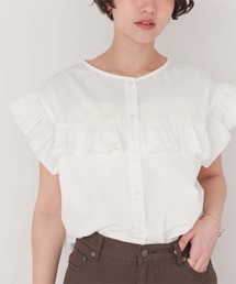 titivate | ﾌﾚﾝﾁｽﾘｰﾌﾞﾌﾘﾙﾌﾞﾗｳｽ(シャツ/ブラウス)