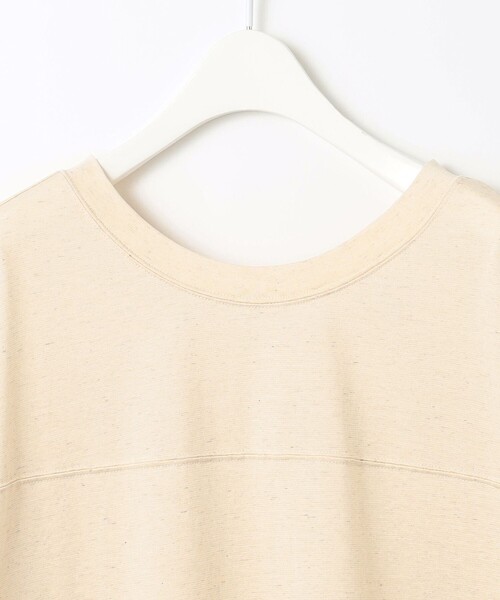 J.PRESS YORK STREET(ジェイプレスヨークストリート)の「【WOMEN】【洗える】デラベコットンリネン Tシャツ(Tシャツ/カットソー・レディース・ホワイト系/ダークブラウン系/ベージュ系・F)」の7枚目の写真