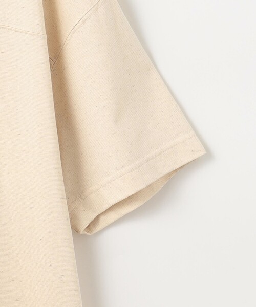 J.PRESS YORK STREET(ジェイプレスヨークストリート)の「【WOMEN】【洗える】デラベコットンリネン Tシャツ(Tシャツ/カットソー・レディース・ホワイト系/ダークブラウン系/ベージュ系・F)」の9枚目の写真