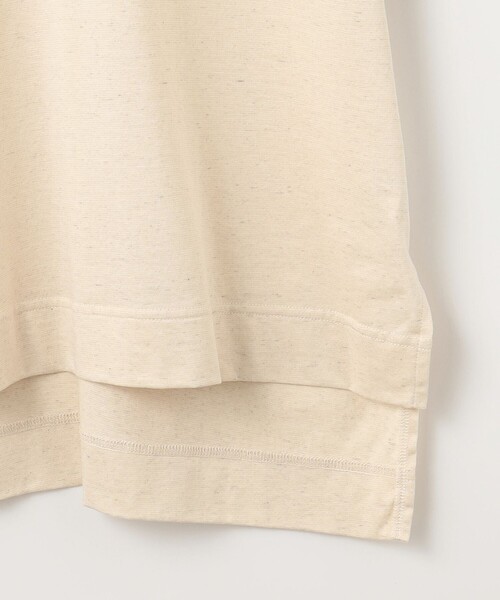 J.PRESS YORK STREET(ジェイプレスヨークストリート)の「【WOMEN】【洗える】デラベコットンリネン Tシャツ(Tシャツ/カットソー・レディース・ホワイト系/ダークブラウン系/ベージュ系・F)」の10枚目の写真