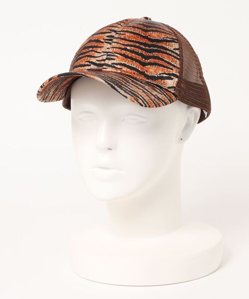 STYLEBLOCK（スタイルブロック）の「アニマル柄メッシュキャップ（キャップ・レディース・ベージュ/ブラウン/グレー/オレンジ/ブラウン系その他・FREE）」の5枚目の写真