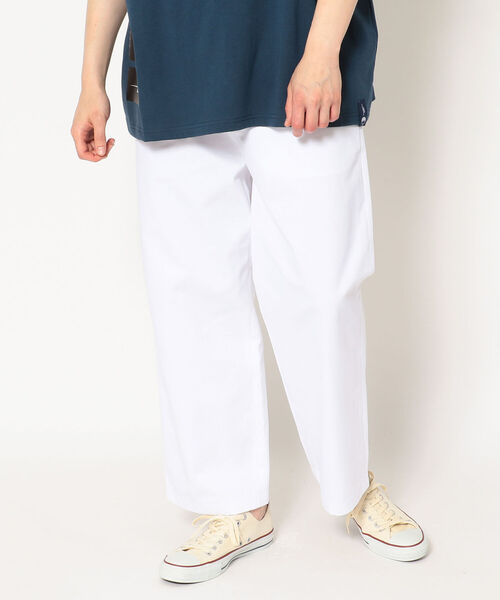 LUSOR(ルーソル)の「LUSOR(ルーソル)WIDE CHINO PANTS/ワイドチノパンツ(チノパンツ・メンズ・ブラック/カーキ/ブルー/ホワイト・SMALL/M)」の2枚目の写真