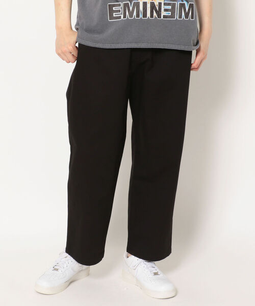 LUSOR(ルーソル)の「LUSOR(ルーソル)WIDE CHINO PANTS/ワイドチノパンツ(チノパンツ・メンズ・ブラック/カーキ/ブルー/ホワイト・SMALL/M)」の1枚目の写真