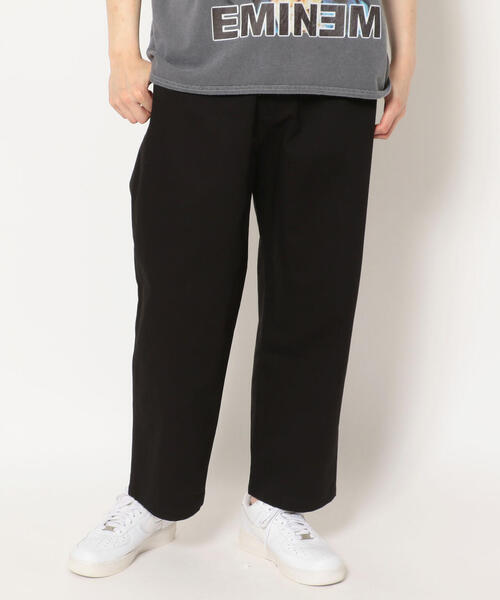LUSOR(ルーソル)の「LUSOR(ルーソル)WIDE CHINO PANTS/ワイドチノパンツ(チノパンツ・メンズ・ブラック/カーキ/ブルー/ホワイト・SMALL/M)」の5枚目の写真