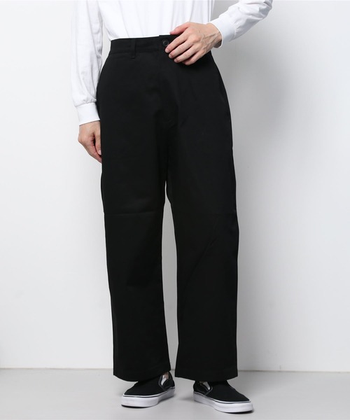 LUSOR(ルーソル)の「LUSOR(ルーソル)WIDE CHINO PANTS/ワイドチノパンツ(チノパンツ・メンズ・ブラック/カーキ/ブルー/ホワイト・SMALL/M)」の13枚目の写真