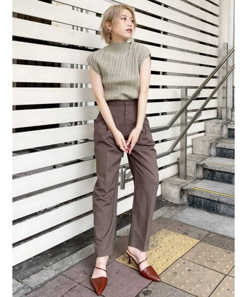 MURUA（ムルーア）の「チェーンケーブルニットタンク（ニット/セーター・レディース・グレー/マスタード/ベージュ・FREE）」の18枚目の写真