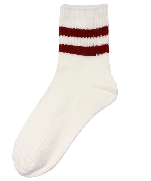 WEGO（ウィゴー）の「WEGO/2ラインソックス（ソックス/靴下・レディース・ブラック/ブラック系その他/グレー/グリーン/ブルー/レッド・FREE）」の6枚目の写真