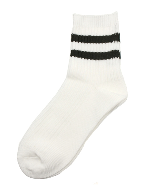 WEGO（ウィゴー）の「WEGO/2ラインソックス（ソックス/靴下・レディース・ブラック/ブラック系その他/グレー/グリーン/ブルー/レッド・FREE）」の4枚目の写真