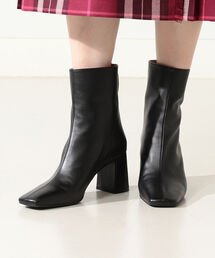 Demi-Luxe BEAMS | ANGEL ALARCON / スタックヒール ショートブーツ(ブーツ)