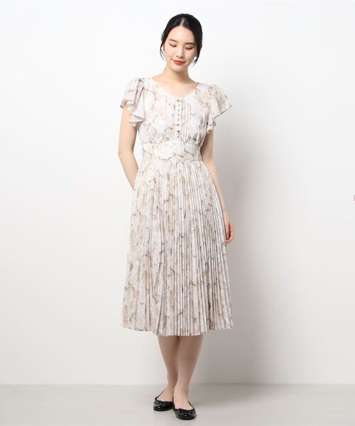 ストーンフラワーシフォンプリントワンピース ワンピース Jill By Jillstuart ジルバイジルスチュアート のファッション通販 Zozotown
