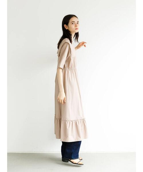 koe（コエ）の「ビッグカラーティア-ドワンピース*（ワンピース・レディース・パープル/モカ/ライトグレー・FREE）」の8枚目の写真