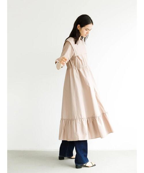 koe（コエ）の「ビッグカラーティア-ドワンピース*（ワンピース・レディース・パープル/モカ/ライトグレー・FREE）」の9枚目の写真