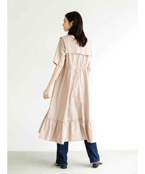 koe（コエ）の「ビッグカラーティア-ドワンピース*（ワンピース・レディース・パープル/モカ/ライトグレー・FREE）」の10枚目の写真