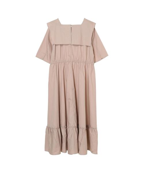 koe（コエ）の「ビッグカラーティア-ドワンピース*（ワンピース・レディース・パープル/モカ/ライトグレー・FREE）」の17枚目の写真