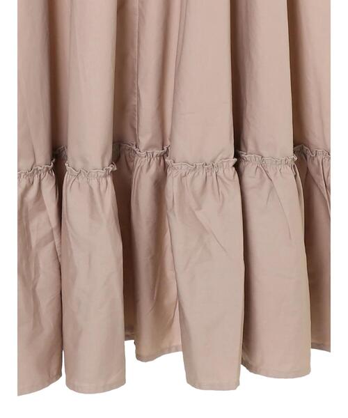 koe（コエ）の「ビッグカラーティア-ドワンピース*（ワンピース・レディース・パープル/モカ/ライトグレー・FREE）」の20枚目の写真