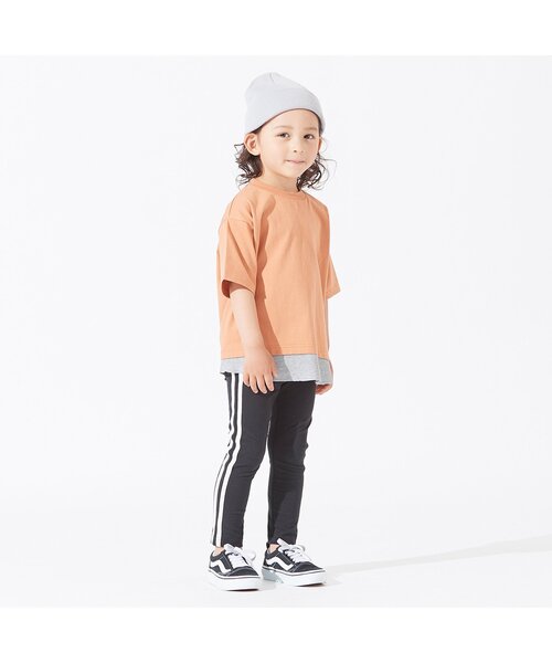 BREEZE（ブリーズ）の「スタメンラインレギンス 9分丈（その他パンツ・キッズ・カーキ/ブラック/グレー/ベージュ・120/130/90/80/110/100/140）」の7枚目の写真