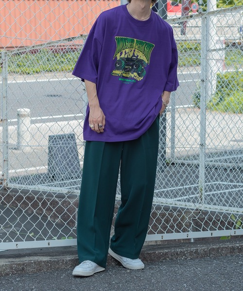 Perushu（ペルーシュ）の「モンスターペルーシュTシャツ（Tシャツ/カットソー・メンズ・パープル/チャコールグレー・MEDIUM/LARGE）」の15枚目の写真