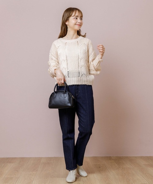 flower（フラワー）の「クラシックハンドバッグ（ハンドバッグ・レディース・ブラック/ブラウン・FREE）」の16枚目の写真