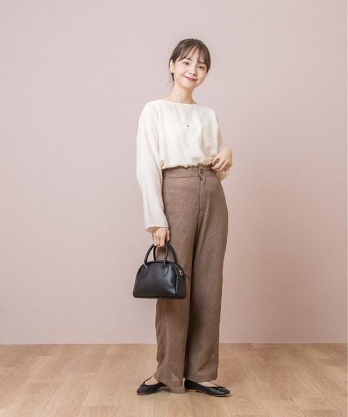 flower（フラワー）の「クラシックハンドバッグ（ハンドバッグ・レディース・ブラック/ブラウン・FREE）」の9枚目の写真