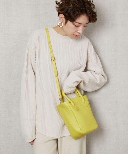 FREAK'S STORE（フリークスストア）の「▽【WEB限定】ワッフルチュニックプルオーバー（Tシャツ/カットソー・レディース・ブルー/レッド系/ブラウン/ライトグレー/ブラック/グリーン/ナチュラル/パープル/イエロー・ﾌﾘ-）」の5枚目の写真