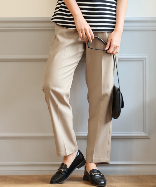 coca(coca)(コカ)の「\新色登場/テーパードパンツ(スラックス・レディース・ブラック/ブラウン/グレー/レッド/グリーン/アイボリー/ピンク/ブルー/ベージュ/ライトブルー/オレンジ/ピンク系その他・SHORT/LONG)」の6枚目の写真