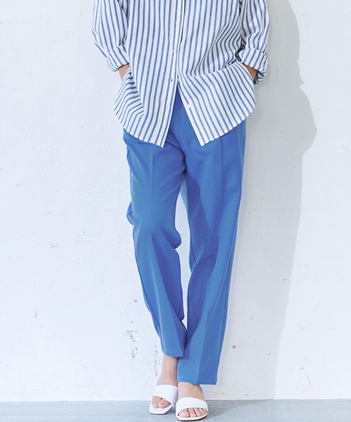 coca(coca)(コカ)の「\新色登場/テーパードパンツ(スラックス・レディース・ブラック/ブラウン/グレー/レッド/グリーン/アイボリー/ピンク/ブルー/ベージュ/ライトブルー/オレンジ/ピンク系その他・SHORT/LONG)」の8枚目の写真